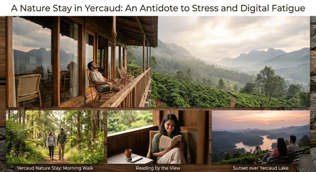 How a Nature Stay in Yercaud Helps Reduce Stress and Digital Fatigue