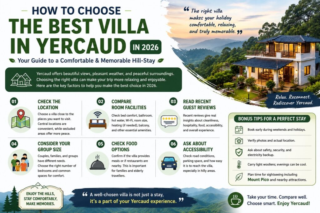 How to Choose the Best Villa in Yercaud in 2026
