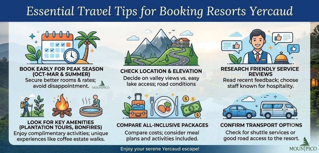 Essential Travel Tips for Booking Resorts Yercaud
